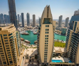 JBR, 2-bedroom, next to beach, full marina view