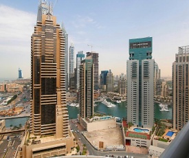 RH- Cozy 1BR in Marina with Burj-Al-Arab, sea views