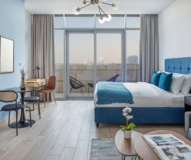 Silkhaus - Spacious modern studio with Burj Khalifa view