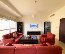 Spacious 2 BR Apartment with Marina views JBR